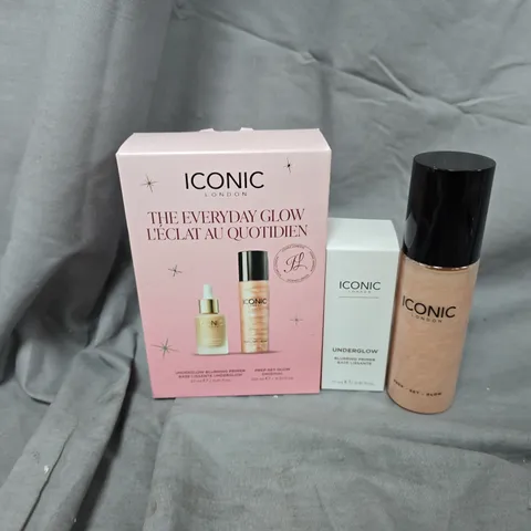 ICONIC LONDON THE EVERYDAY GLOW GIFT SET – UNDERGLOW PRIMER BASE 27ML + PREP-SET-GLOW ORIGINAL 120ML