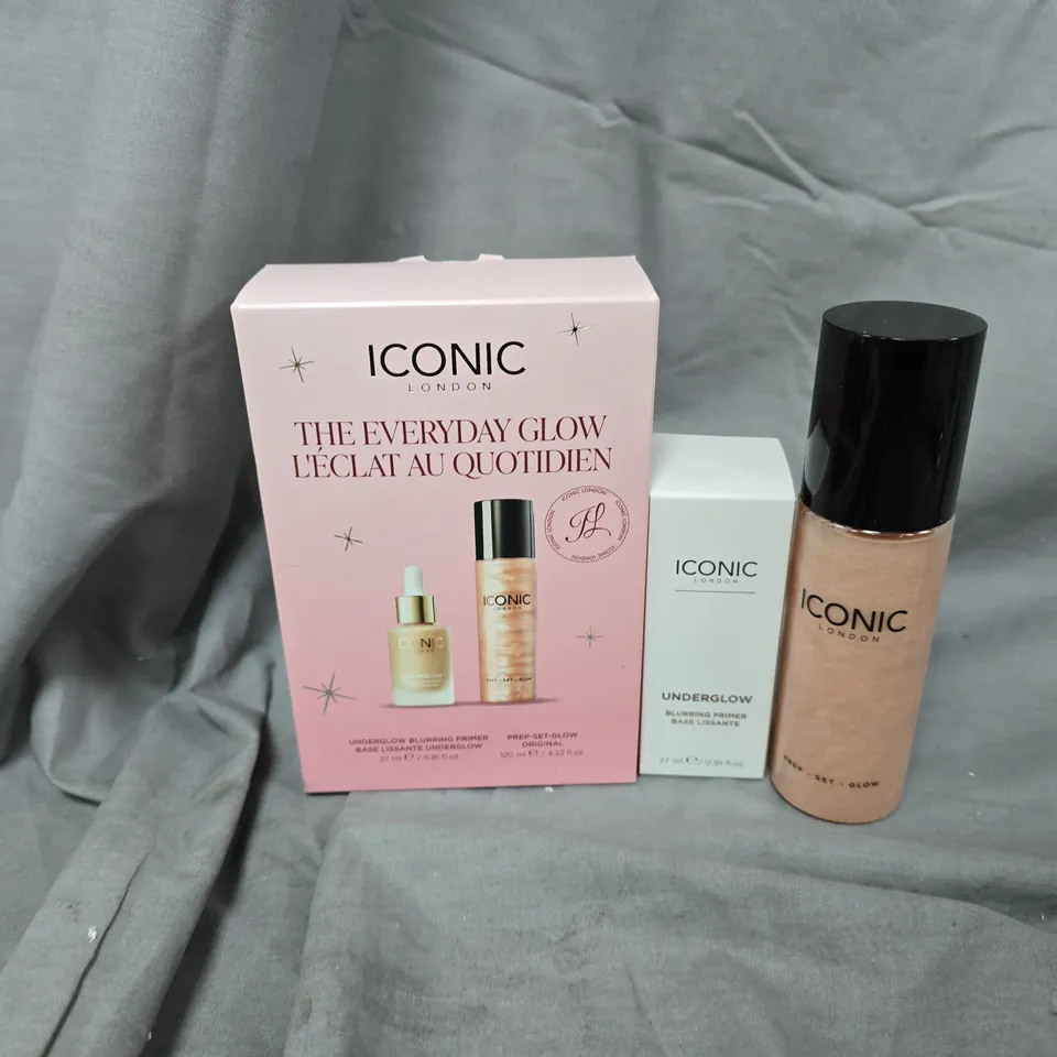 ICONIC LONDON THE EVERYDAY GLOW GIFT SET – UNDERGLOW PRIMER BASE 27ML + PREP-SET-GLOW ORIGINAL 120ML