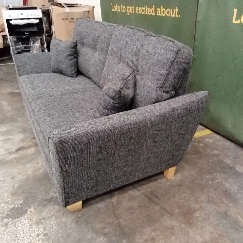 HALSTOW 2 SEATER FABRIC SOFA - CHARCOAL RRP £449