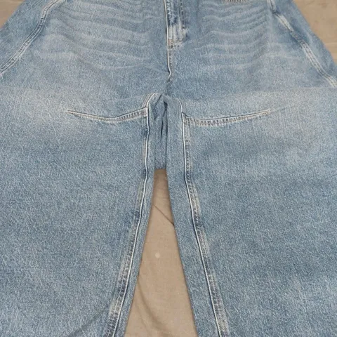 BY VERY WIDE LEG JEANS, DARK WASH - UK SIZE 20 