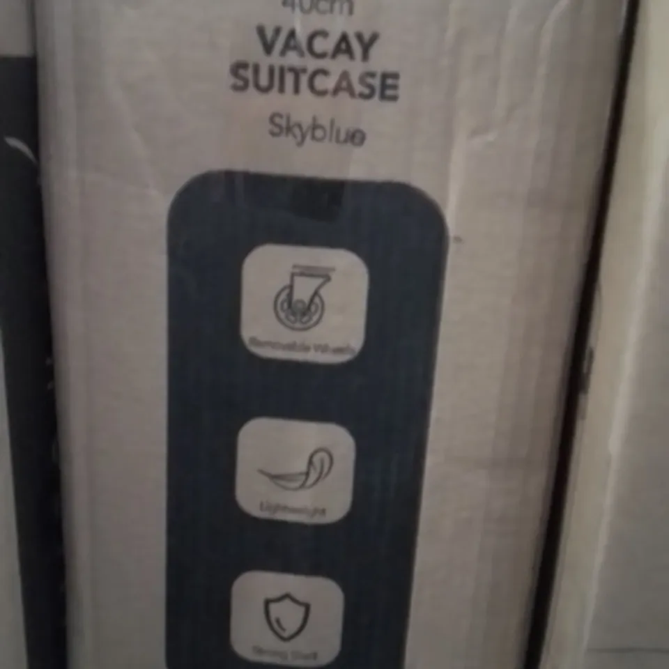 BOXED LUGG 40CM VACAY SUITCASE SKYBLUE