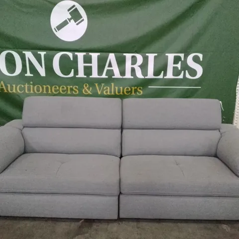 QUALITY DESIGNER 2PCS 4 SEATER SOFA - GREY FABRIC