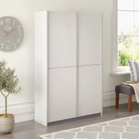 BOXED HORNSEA 2 DOOR SLIDING WARDROBE - WHITE (2 BOXES)