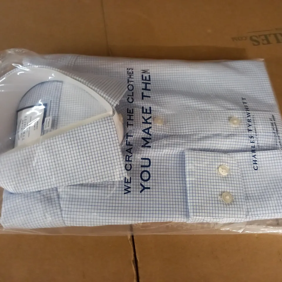 CHARLES TYRWHITT SLIM FIT LONG SLEEVE SHIRT - 16 1/2 