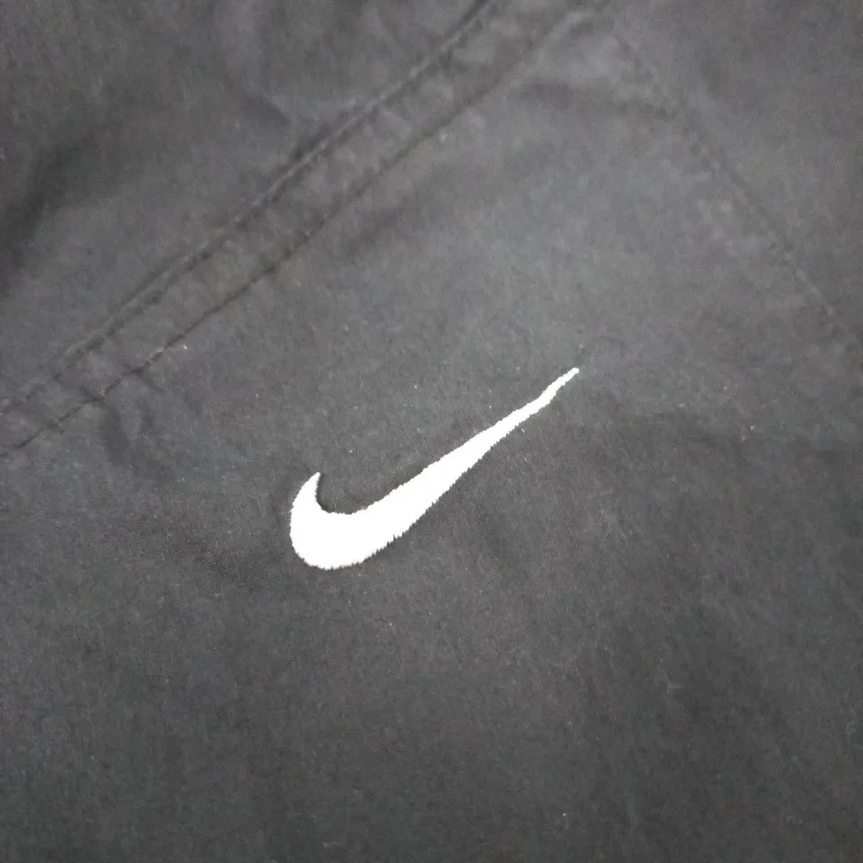 NIKE BLACK ATHLETIC TROUSERS (PANTS) – ELASTICATED WAIST, NIKE SWOOSH