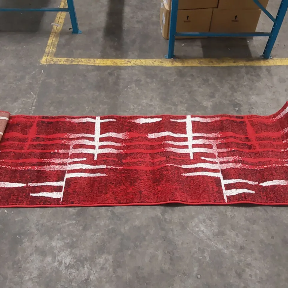 BRAND NEW PACO HOME EROCKET RUG - RED // SIZE: 70 X 250cm