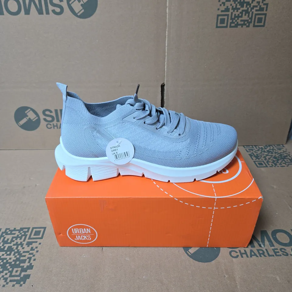 URBAN JACKS STRADA GREY SIZE 8 BOXED