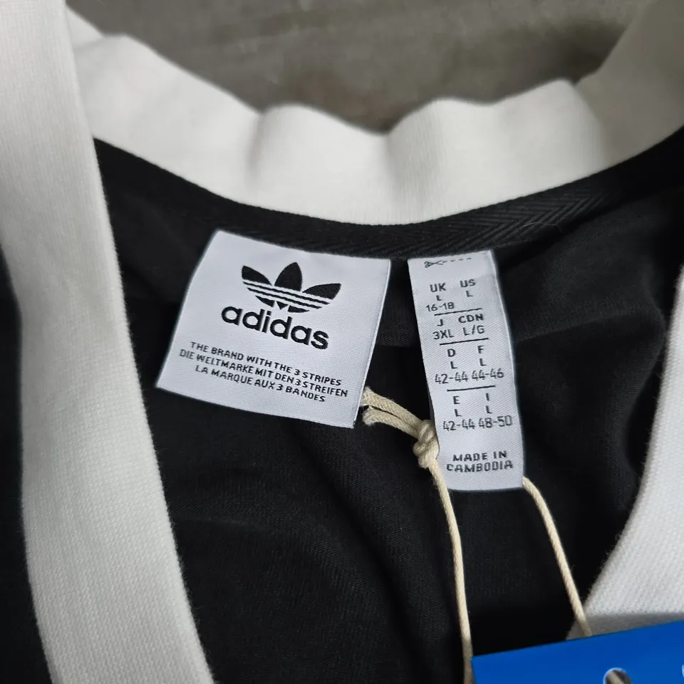 ADIDAS MAXI DRESS V – BLACK (WOMEN'S, SIZE L)