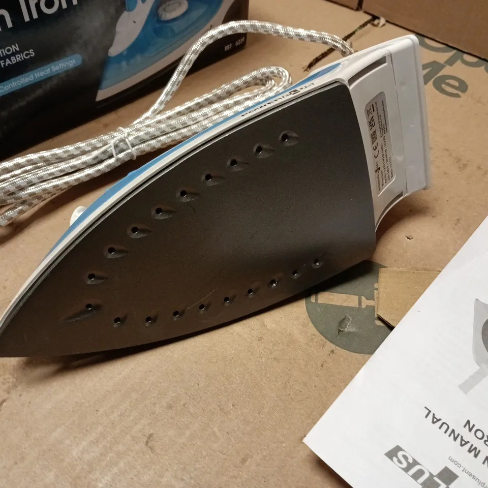 POWER PLUS STEAM IRON 1400W – BLUE/WHITE, SPRAY FUNCTION