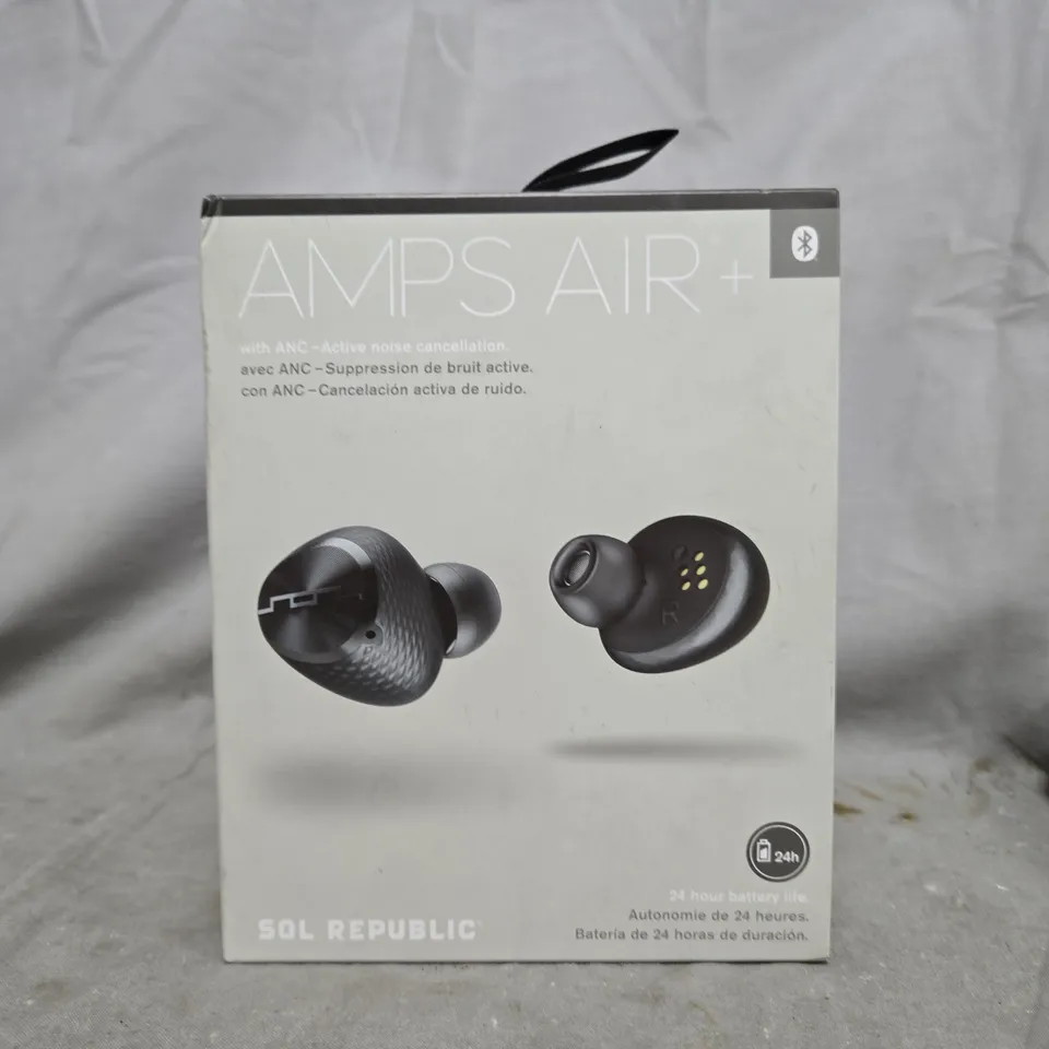 SOL REPUBLIC AMPS AIR+ WIRELESS EARBUDS – BOXED