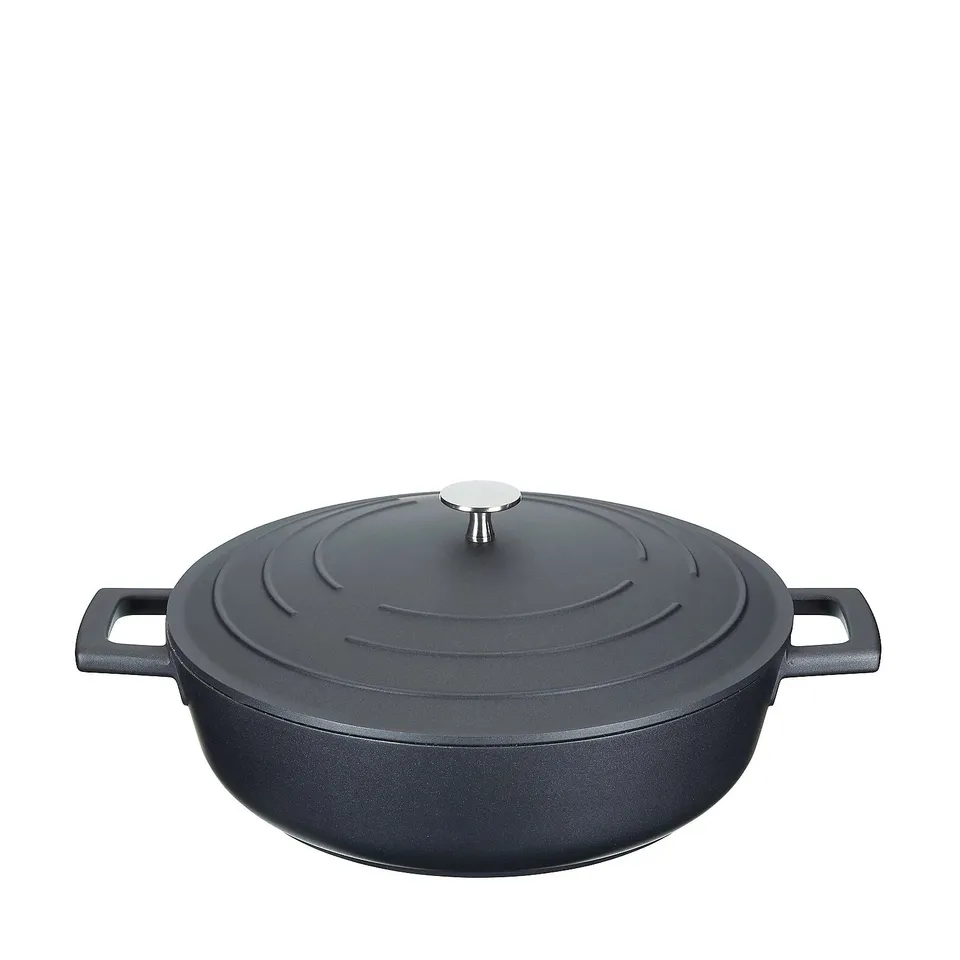 MASTERCLASS LIGHTWEIGHT 4 LITRE CAST ALUMINIUM PAN WITH LID