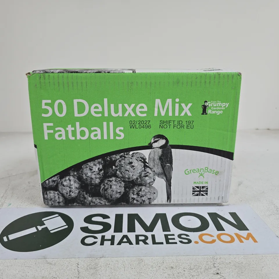 GRUMPY GARDENER RANGE 50 DELUXE MIX FAT BALLS BOXED 