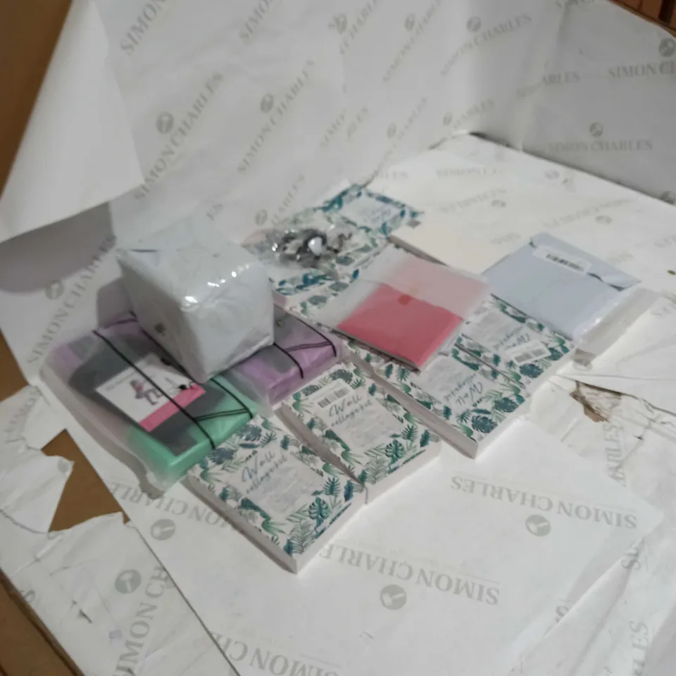 LOT OF 15 ITEMS TOO INCLUDE WALL COLLAGE KITS AND HIP RESISTANCE BANDS 