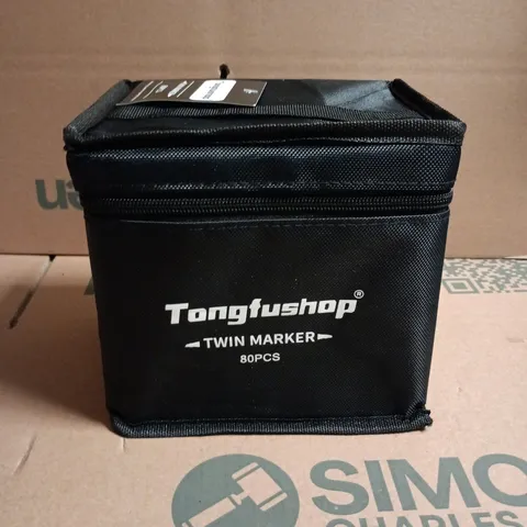 TONGFUSHOP TWIN MARKER 80PCS MARKER SET IN CARRY CASE