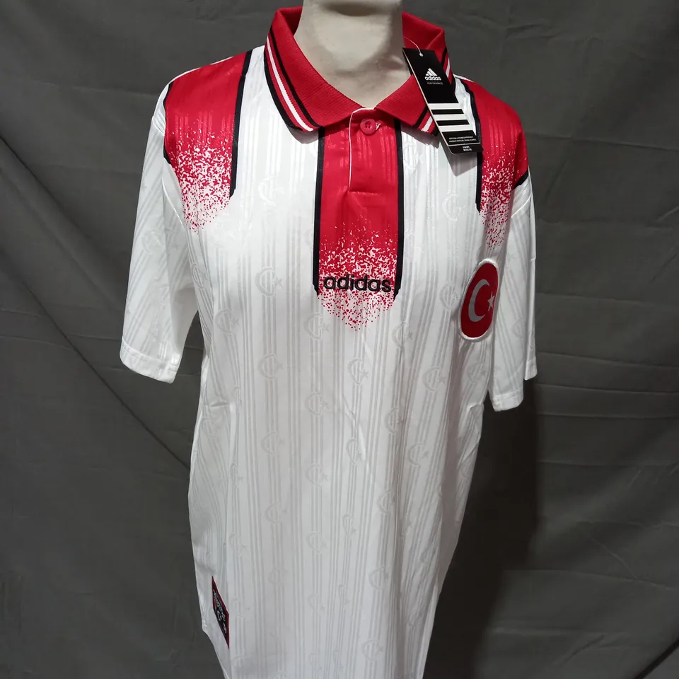 ADIDAS TURKEY NATIONAL FOOTBALL TEAM JERSEY SIZE MEDIUM 