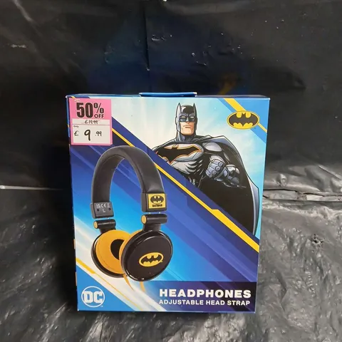 BATMAN HEADPHONES – ADJUSTABLE HEAD STRAP (DC COMICS)