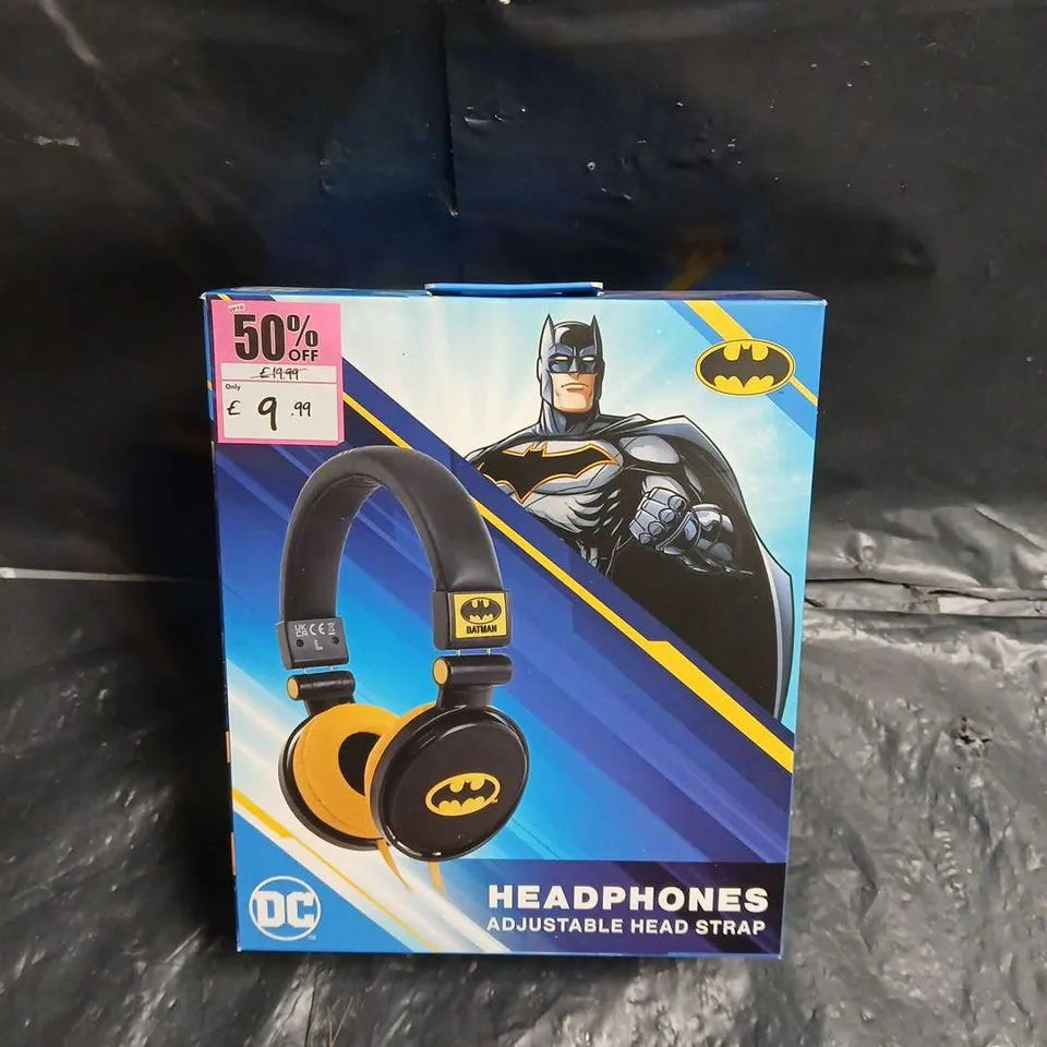 BATMAN HEADPHONES – ADJUSTABLE HEAD STRAP (DC COMICS)