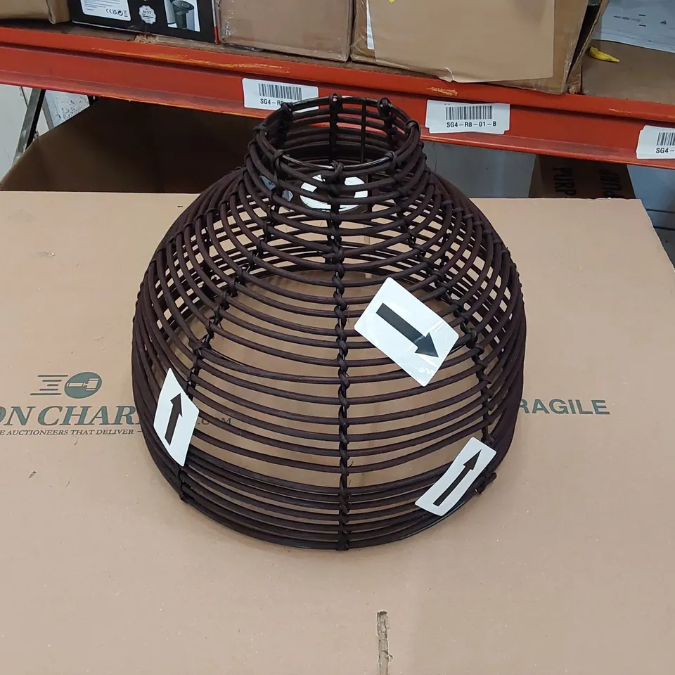 BOXED 22.5CM H BOWL PENDANT SHADE - CHIP ON (1 BOX)