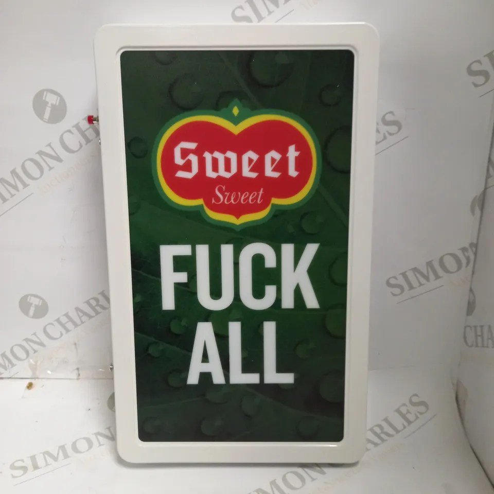 NOVELTY LED LIGHT BOX WITH PERSONALISED REAR SIGNATURE