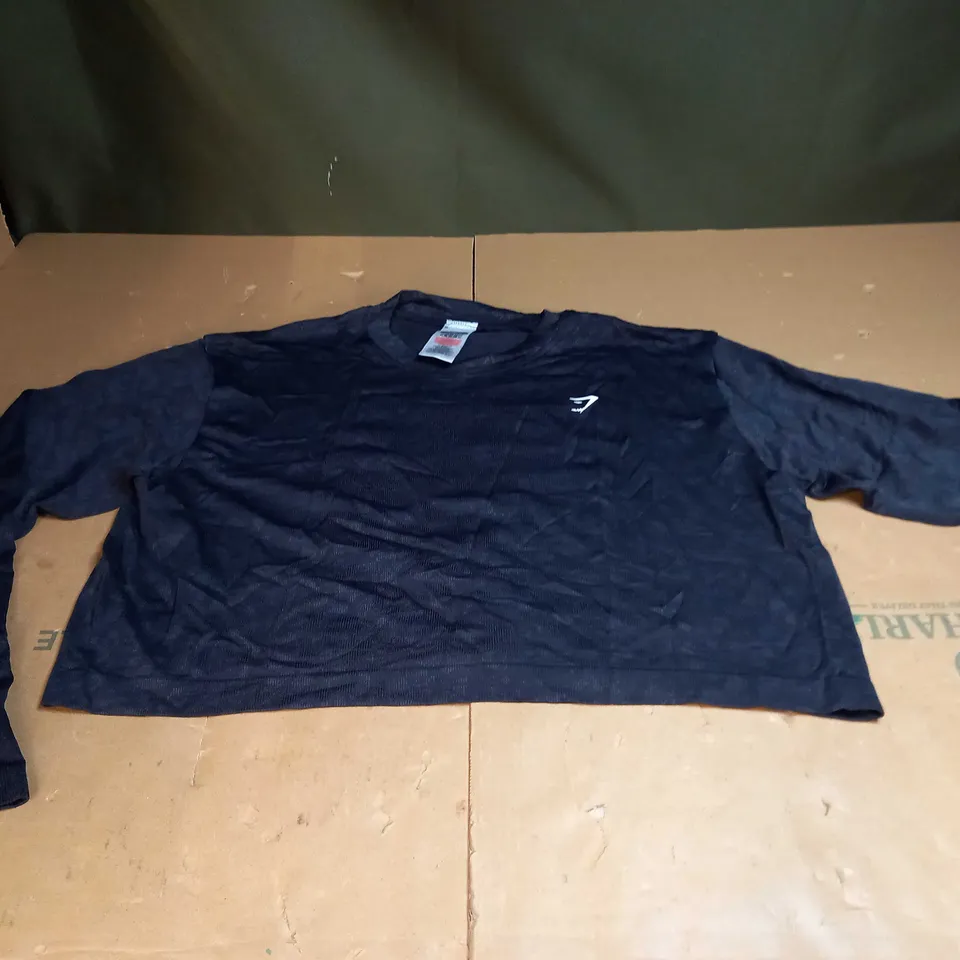GYMSHARK CROPPED TRAINING TOP SIZE UNSPECIFIED