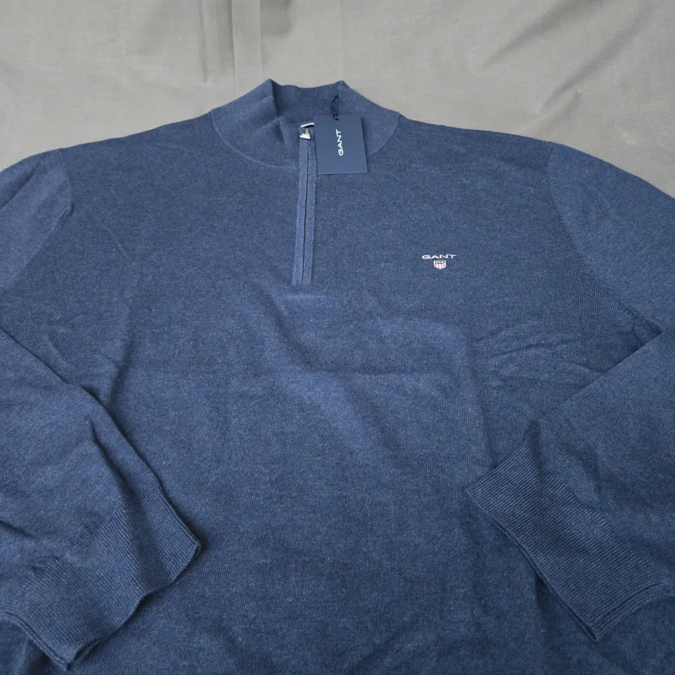 GANT COTTON HALF ZIP SIZE 3XL