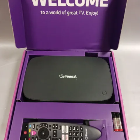 BOXED FREESAT RECORDABLE 4K TV BOX 