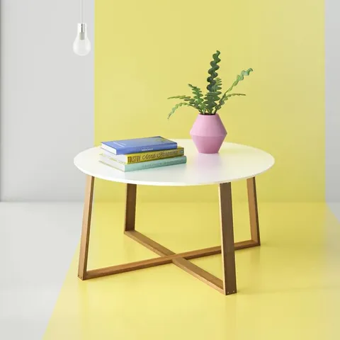 BOXED CHAVERS CROSS LEGS COFFEE TABLE 