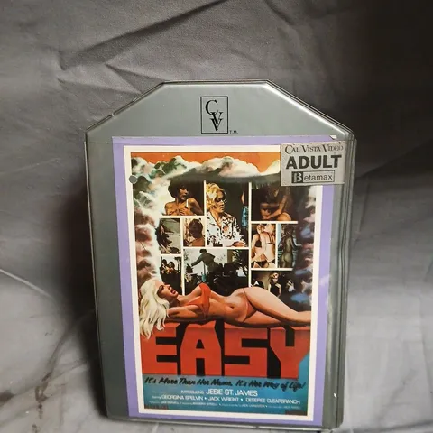 CAL VISTA VIDEO ADULT BETAMAX TAPE – EASY-STARRING JESIE ST JAMES 