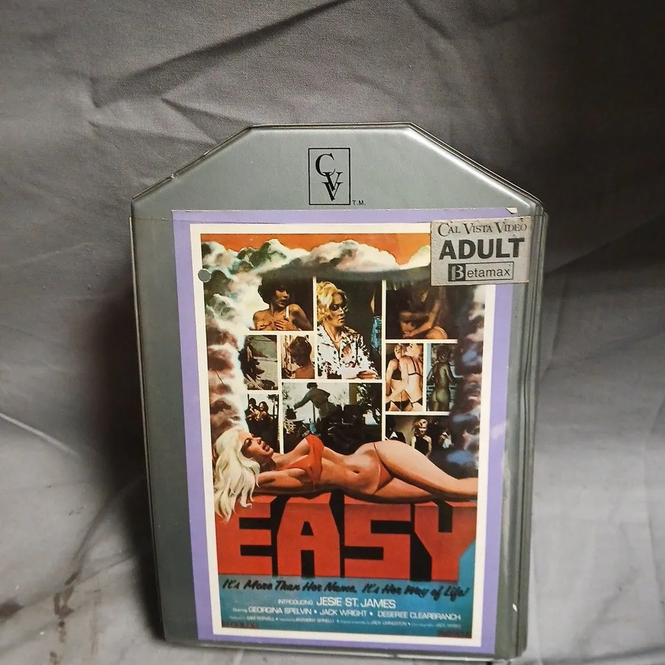 CAL VISTA VIDEO ADULT BETAMAX TAPE – EASY-STARRING JESIE ST JAMES