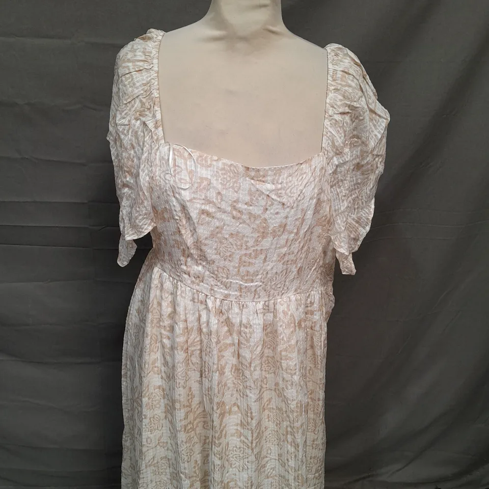 WHITE LABEL SILK TEXTURED MIDI DRESS - SIZE 10