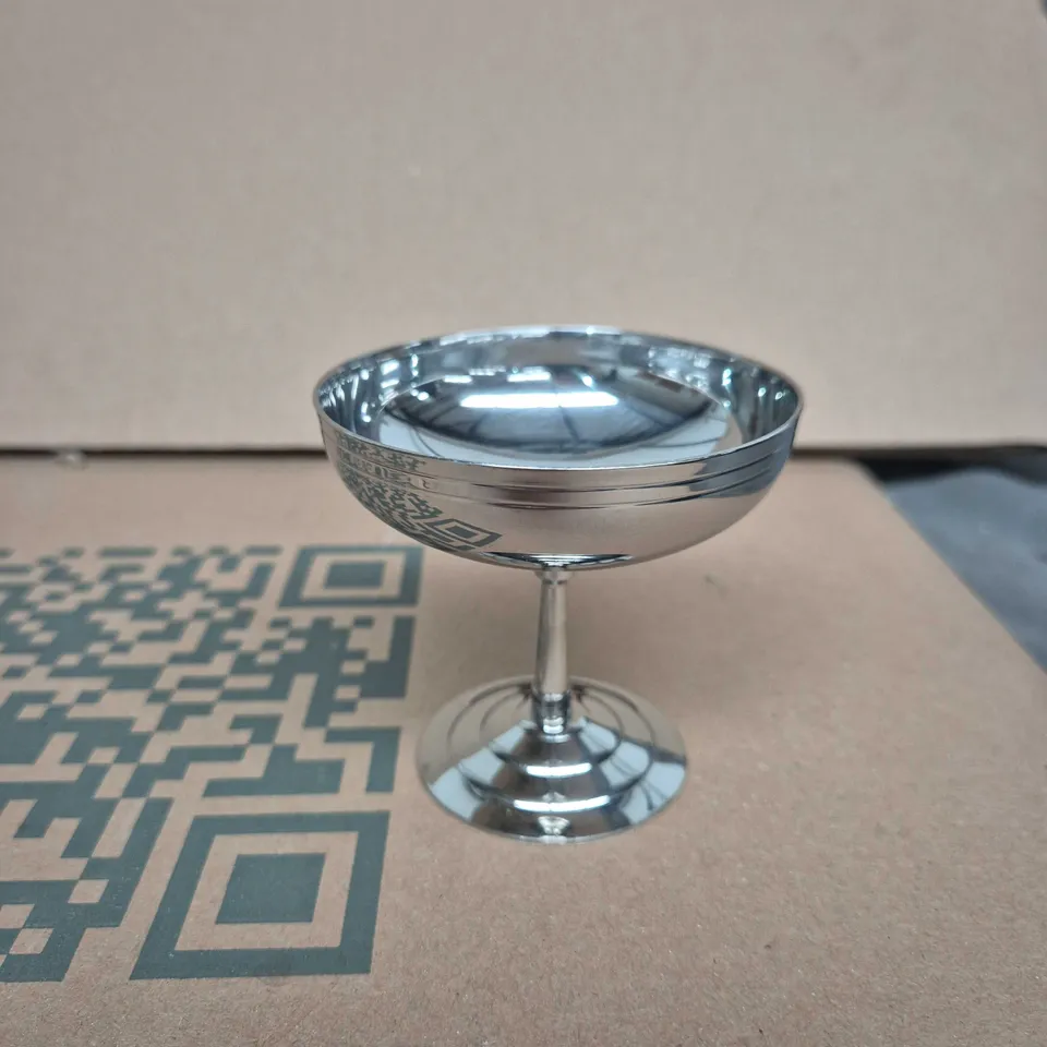 LETANG & REMY METAL ICE CREAM CUPS - BOX OF APPROXIMATELY 12