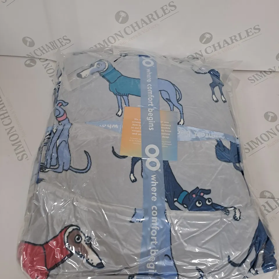 OODIE OVERSIZED WEARABLE BLANKET - SIZE NOT SPECIFIED - DOG PATTERN