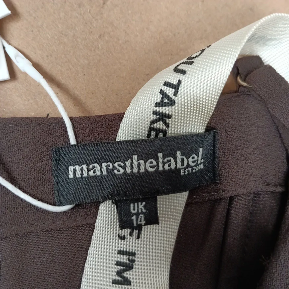 MARSHELABEL WOMEN'S BROWN TOP, UK 14