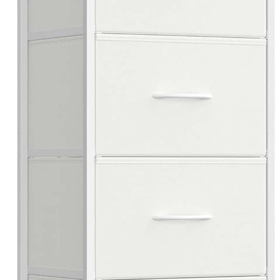 BOXED SONGMICS CHEST OF DRAWERS, 4 FABRIC DRAWERS STORAGE UNIT