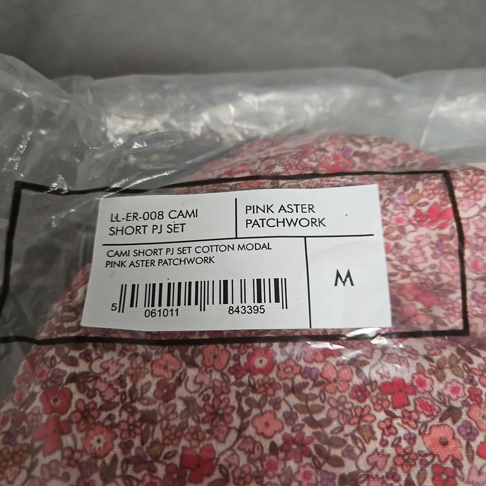 LILY AND LIONEL CAMI SHORT PJ SET MEDIUM PINK BAGGED