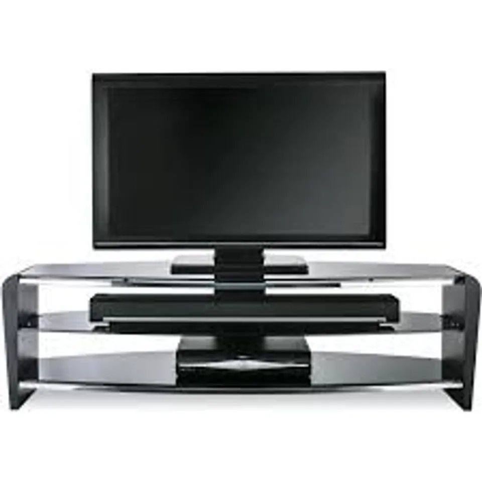 BOXED ALPHASON FRN1400/3BLK/BK FRANCIUM TV STAND FOR UP TO 60" TVS - BLACK (2 BOXES)