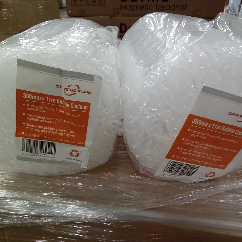 PALLET OF APPROXIMATELY 37 BOXES OF OFFITECTURE 300MM BUBBLE WRAP ROLLS 