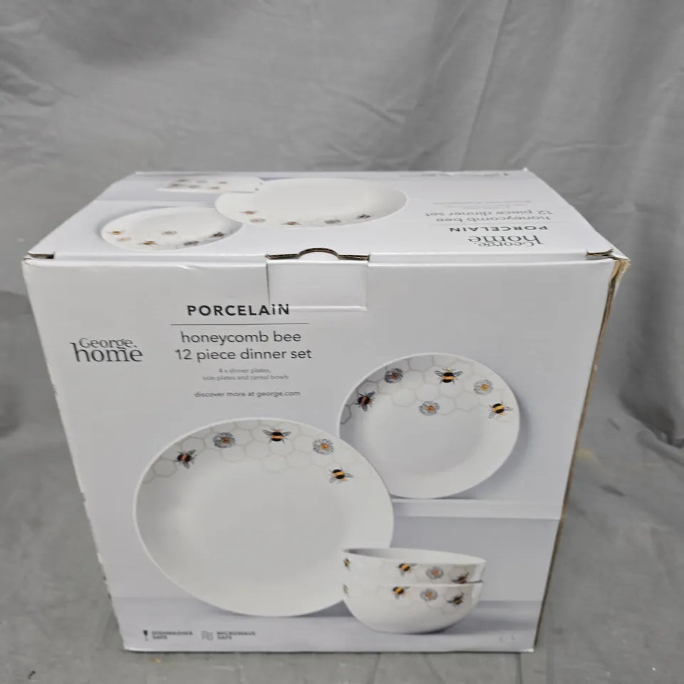 HOME PORCELAIN HONEYCOMB BEE DINNER SET 