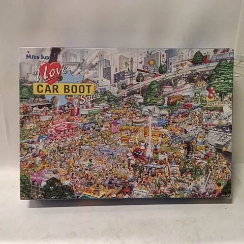 MIKE JUPP LOVE CAR BOOT SALES 1000 PIECE JIGSAW PUZZLE