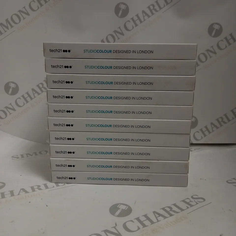 BOX OF APPROX 10 TECH21 STUDIO COLOUR IPHONE XS MAX PHONE CASES. 