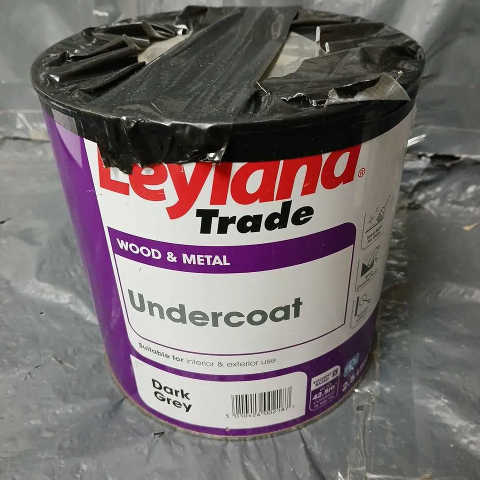 LEYLANA TRADE WOOD & METAL UNDERCOAT IN DARK GREY (2.5L) - COLLECTION ONLY