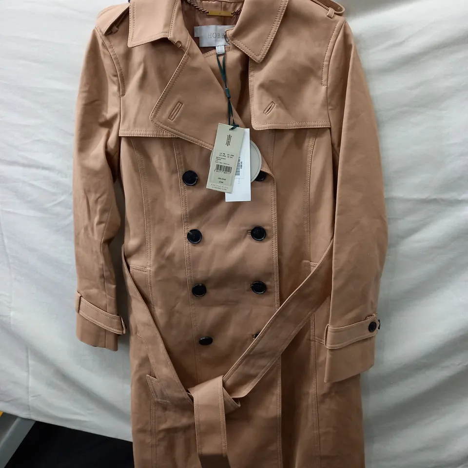 HOBBS LONDON PETITE SASKIA TRENCH COAT SIZE 8