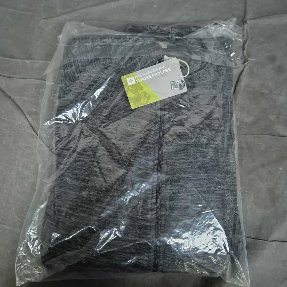 BAGGED MOUNTAIN WAREHOUSE SNOWDON FULL FLEECE II IN CHARCOAL - MEDIUM
