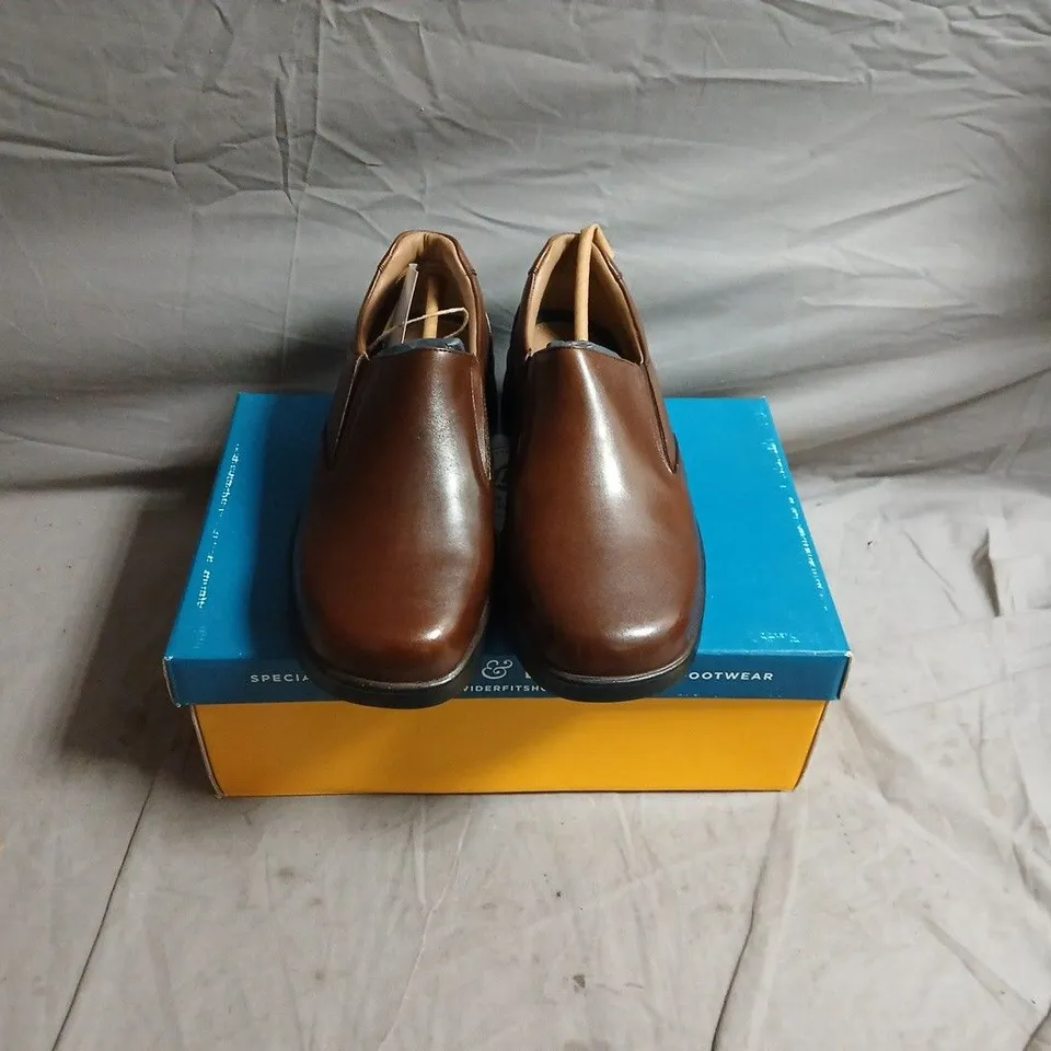 DBS SHOES DALTON BROWN LEATHER SHOES – UK 8 (US 9, EU 42)