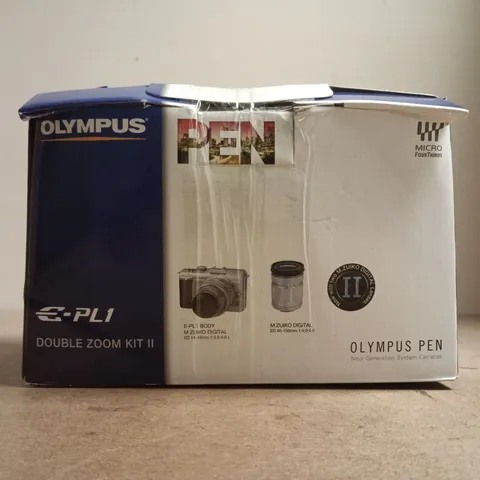OLYMPUS PEN E-PL1 DIGITAL CAMERA KIT II IN BLACK – BOXED