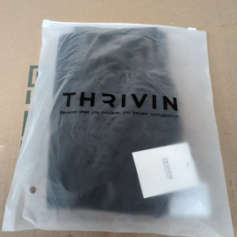 BAGGED THRIVIN SEAMLESS SCULPT V2 RIBBED CONTOUR LEGGINGS IN BLACK - MEDIUM