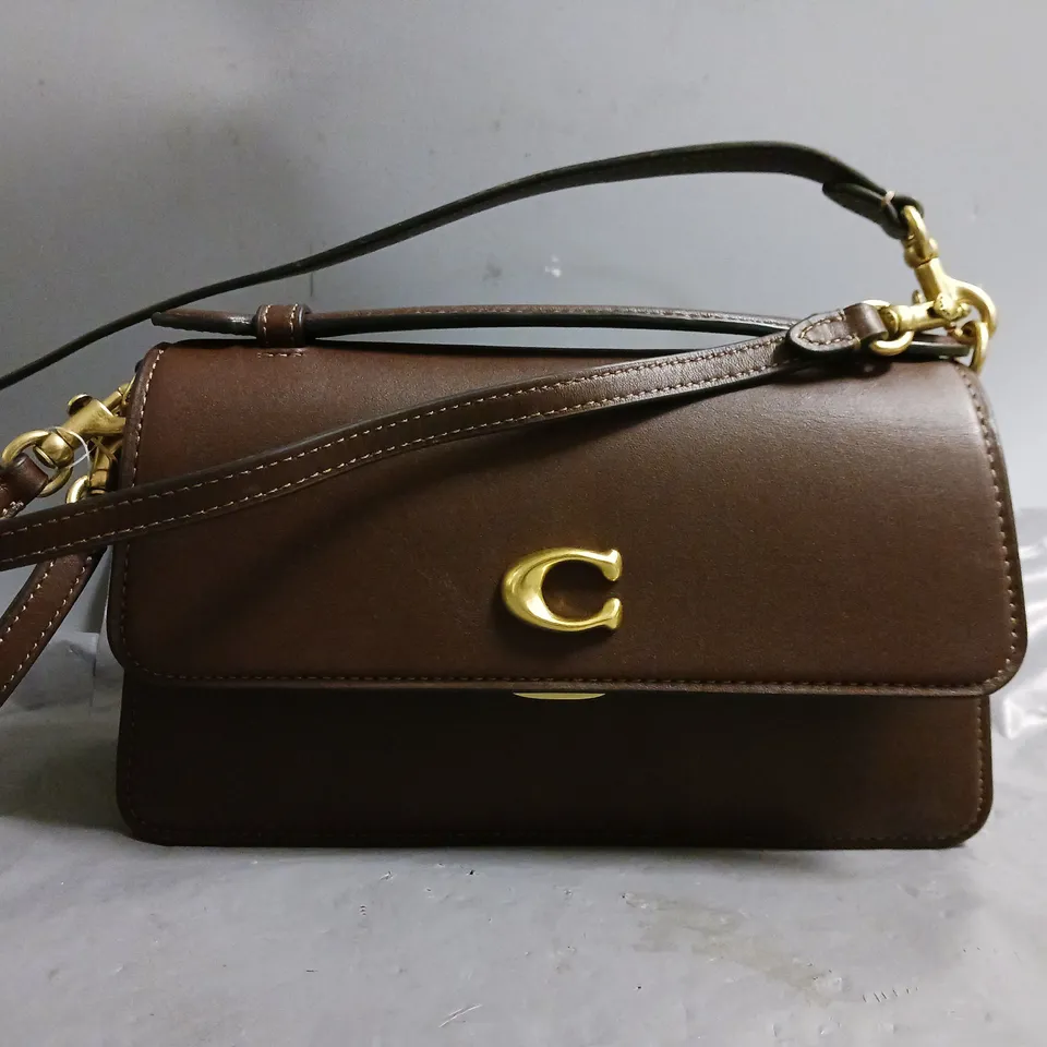 COACH JUNO BROWN SHOULDER BAG 