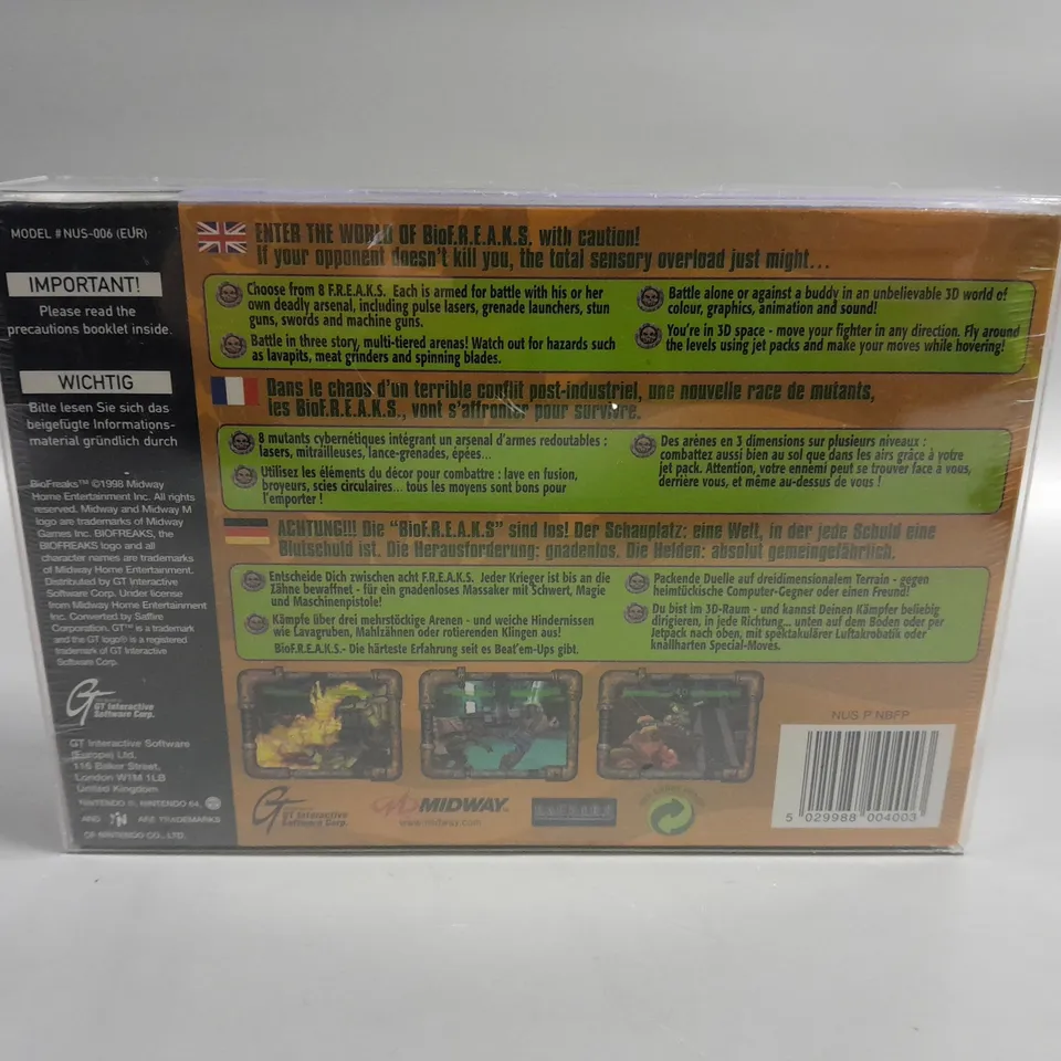 BOXED SEALED BIO FREAKS FOR NINTENDO 64