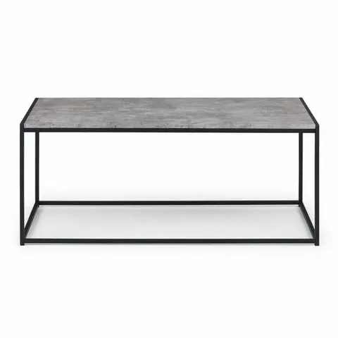 BOXED STATEN CONCRETE COFFEE TABLE BLACK/CONCRETE