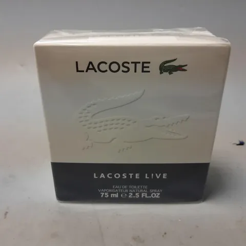 BOXED AND SEALED LACOSTE LIVE EAU DE TOILETTE (75ml)